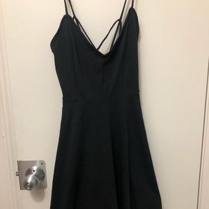 Black skater dress
